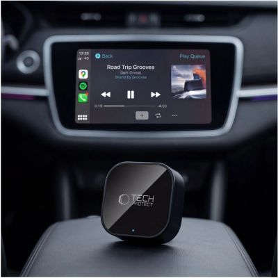 8. Tech-Protect Ultraboost CA01 USB Bluetooth 5.4 Apple CarPlay / Android Auto adapter - black