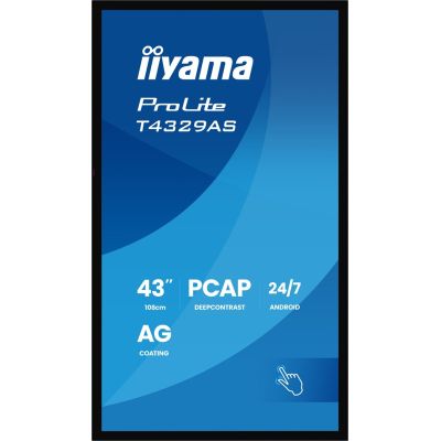 4. IIYAMA monitor 108cm (42.5") T4329AS-B1AG 16:9 M-Touch 2xHDMI+UBS-C