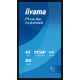 4. IIYAMA monitor 108cm (42.5") T4329AS-B1AG 16:9 M-Touch 2xHDMI+UBS-C