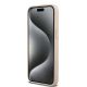 5. DKNY Leather Mono Stripe & Metal Logo case for iPhone 15 Pro Max - pink