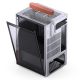 29. Jonsbo T6 Mini-Tower PC Case, Mini-ITX, Tempered Glass, Wood - Silver
