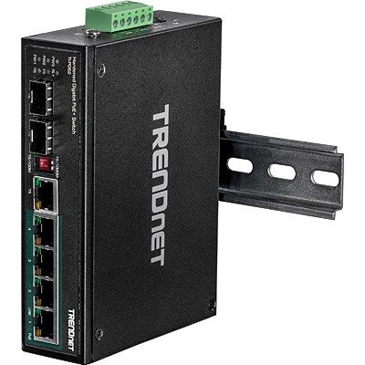 6. TRENDnet 6-Port Gbit PoE+ Metal Industrial Switch