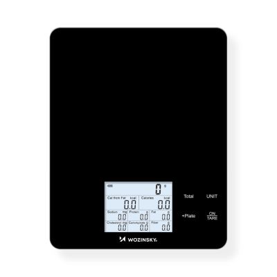 3. Wozinsky WIK-10 Smart Kitchen Scale with Digital Display, Bluetooth App - Black