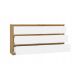 2. M6 MALWA CHEST OF DRAWERS 140 CM 6 DRAWERS ART/WHITE SET