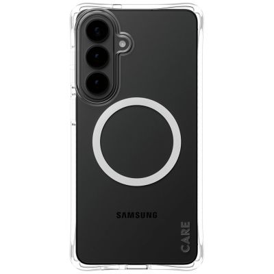 2. CARE by PanzerGlass Samba Transparent Qi Case for Samsung Galaxy S26+ - Transparent