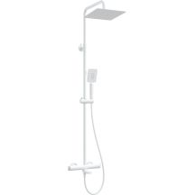 Rain shower with thermostatic bathtub mixer
