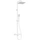 Rain shower with thermostatic bathtub mixer
