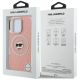 8. Karl Lagerfeld IML Choupette Head Logo MagSafe Case for iPhone 16 Pro Max - Pink