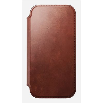 6. NOMAD Modern Leather Folio - MagSafe compatible leather case for iPhone 17 Pro, Horween leather (Old Dublin)