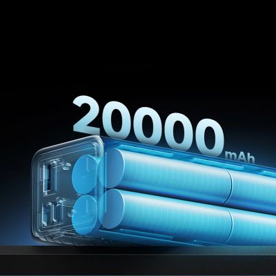 9. Powerbank Cuktech CUKP200XGLGR 100W 20000mAh 2 x USB-C 1 x USB-A - gray