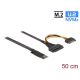 2. NVMe Adapter Delock M.2 Key M zu U.2 SFF-8639 NVMe Adapter 50cm