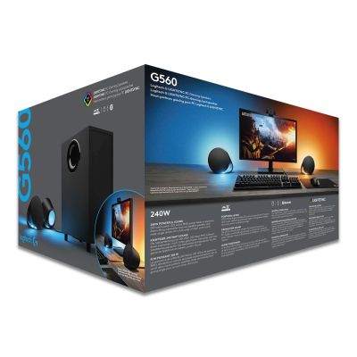 23. Logitech G G560 Speaker Set 120W PC/Laptop Black 2.1 Channels 30W Bluetooth