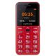 2. myPhone Halo Easy 4.32 cm (1.7") 70 g Gray, Red Beginner's Phone