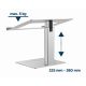 24. GEMBIRD NOTEBOOK STAND WITH HEIGHT ADJUSTMENT 15.6, SILVER