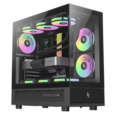 8. GameMax NEX C51 BK Computer Security & Mounts Black