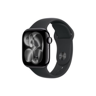3. Apple Watch Series 11 GPS + Cellular 42mm Deep Aluminum Case with Black Sport Band - M/L