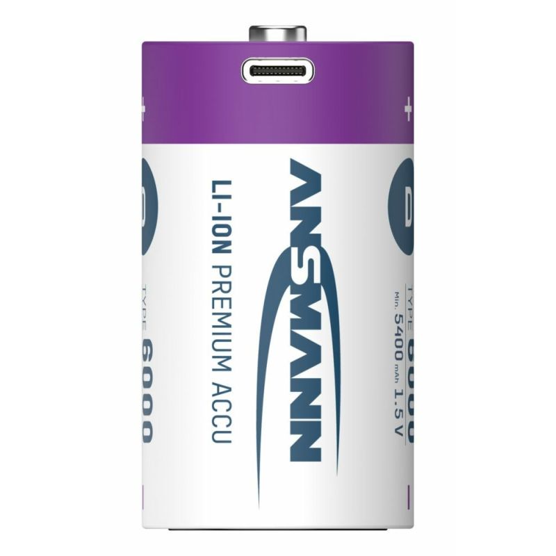 19. Ansmann 1314-0005 household battery Rechargeable battery D Lithium-Ion (Li-Ion)