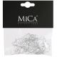 3. METAL HOOKS FOR BAUBLES, 50 PCS, SILVER, MICA