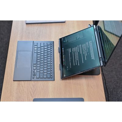 19. MEDIA-TECH ADJUSTABLE, ROTATABLE, ERGONOMIC LAPTOP STAND ROTO MT2662