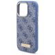 6. Guess 4G Logo Plate MagSafe Case for iPhone 16 Pro Max - Blue