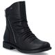 Rieker 74853-00 Waterproof Black Leather Ankle Boots for Women