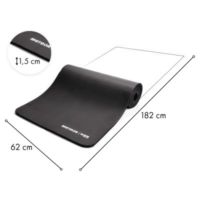 7. Meteor NBR exercise mat, 182x62x1.5 cm, rolled
