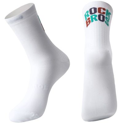 Rockbros sports socks white/print L
