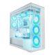 10. Arctic Xtender Weiß Transparentes Glasfenster window with GPU mount