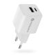 EVERACTIVE GAN WALL CHARGER 1 X USB, 1 X USB-C QUICK CHARGE 3.0 20W WHITE SC-330Q