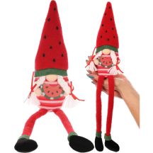 SPICY GNOME SITTING WATERMELON 35CM SPRING DECORATION