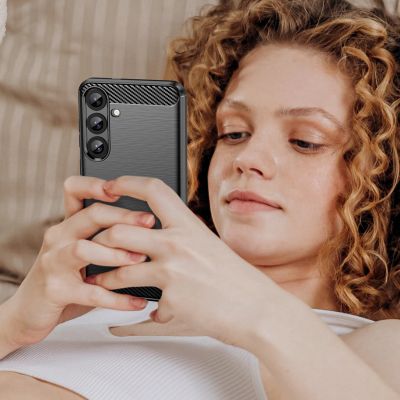 7. Carbon Case for Samsung Galaxy S25+ - Black