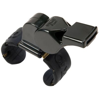 4. FOX 40 CLASSIC WHISTLE BLACK FINGERGRIP