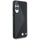 4. BMW Leather Oversized Stripes MagSafe case for Samsung Galaxy S25 Edge - black