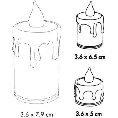 7. SET OF 3 DECORATIVE LED CANDLES, WARM WHITE