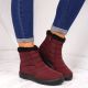 3. Waterproof snow boots with zipper NEWS W EVE181C burgundy