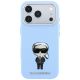 4. Karl Lagerfeld Smooth Ikonik Sketch MagSafe case for iPhone 18 Pro / 17 Pro - light blue