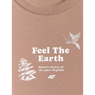 6. Women's regular printed T-shirt 4F 4FRSS26TTSHF3704-83S