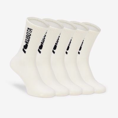 2. Kubota 5-pack of i love kubota socks cream K25SS-300-002-01-5