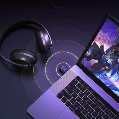 3. Ugreen BT501 USB-C Bluetooth 5.3 Audio Adapter with aptX Transmitter - Black