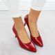12. Women's patent leather pumps, red, Sergio Leone 1336