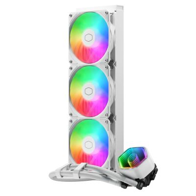3. Cooler Master MasterLiquid 360 Core II White Processor Liquid Cooling Kit 12 cm White 1 pc.