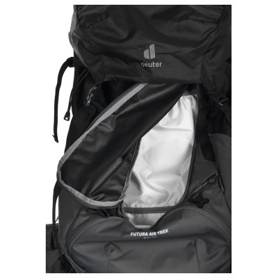 9. Deuter Futura Air Trek 60 + 10 black-graphite hiking backpack