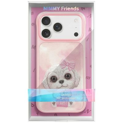 2. Nimmy Big Eyed Pet 2.0 Dog Case for iPhone 17 Pro Max - Pink