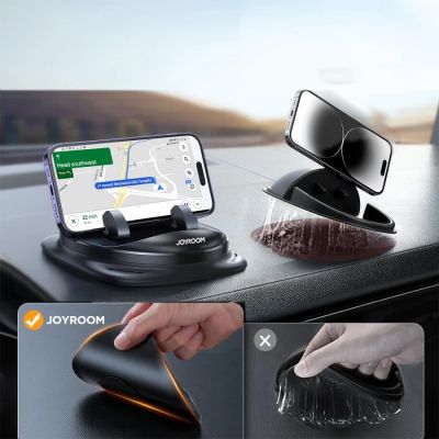 9. Joyroom JR-ZS354 phone holder with suction cup for car, office, home - black