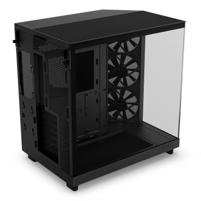 9. NZXT H6 FLOW MIDI TOWER COMPUTER CASE WITH WINDOW BLACK