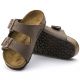 2. Birkenstock Arizona Kids Birko-Flor Nubuk Mocha narrow flip-flops for kids (0552893)