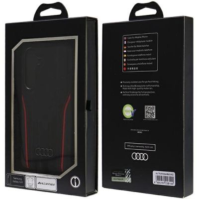 7. Audi Genuine Leather MagSafe S24 S921 black-red hardcase AU-TPUPCS24-R8/D3-RD