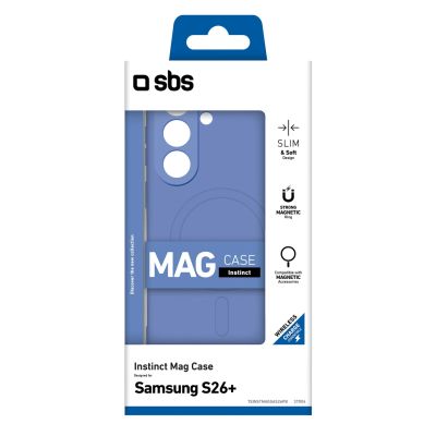 2. SBS Instinct Mag Case for Samsung Galaxy S26 Plus Compatible with MagSafe - Blue