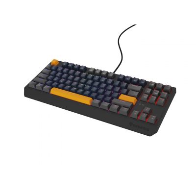 10. GENESIS THOR 230 TKL Gaming Keyboard USB + RF Wireless + Bluetooth QWERTY Black, Blue, Gray, Orange
