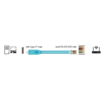 4. DeLOCK 63914 Parallel Cable Blue 3m USB Type-C RJ45